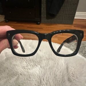 Jacques Marie mage Black Square Glasses Dealan collaboration with Umit Benan.